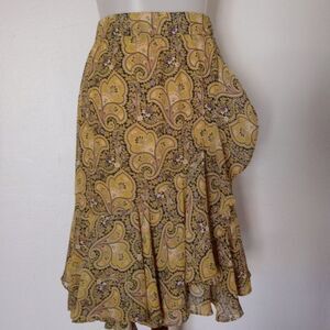 Loft Elastic Waist Ruffle bottom summer sk…